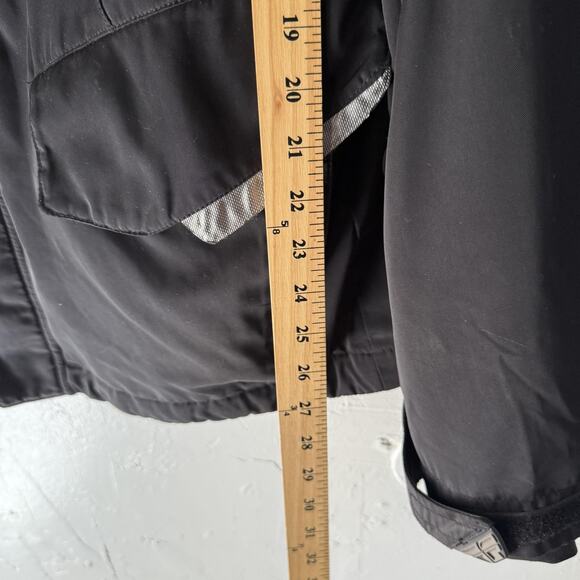 Fly Racing Black Jacket Medium Mens Winter Waterproof Pockets Reflective Logo - Picture 4 of 12